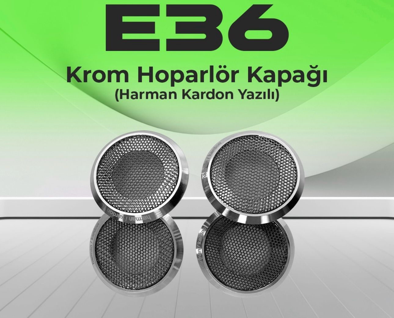 E36 Krom Hoparlör Kapağı (Harman Kardon Yazılı)